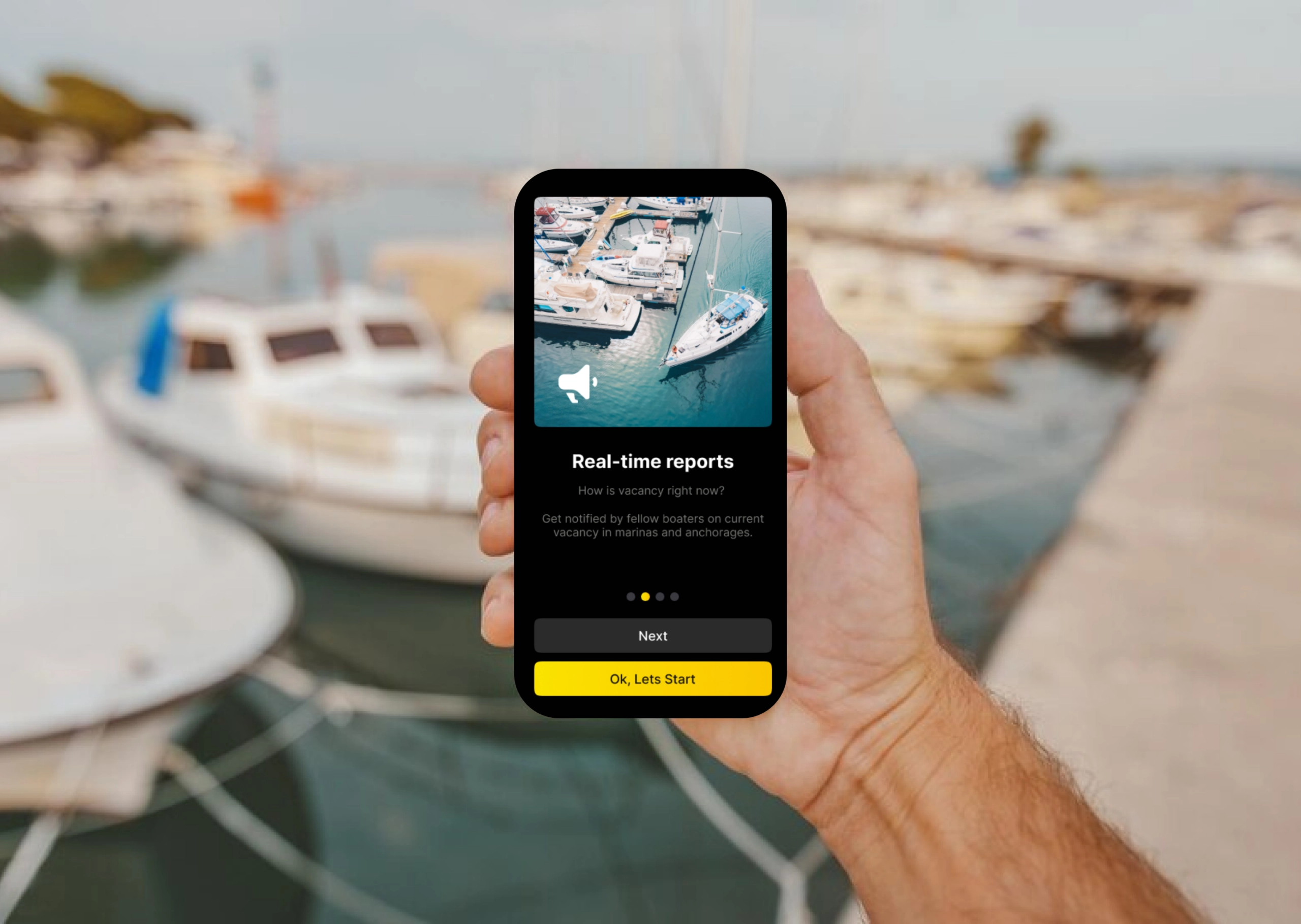 App in the hand Mooringo