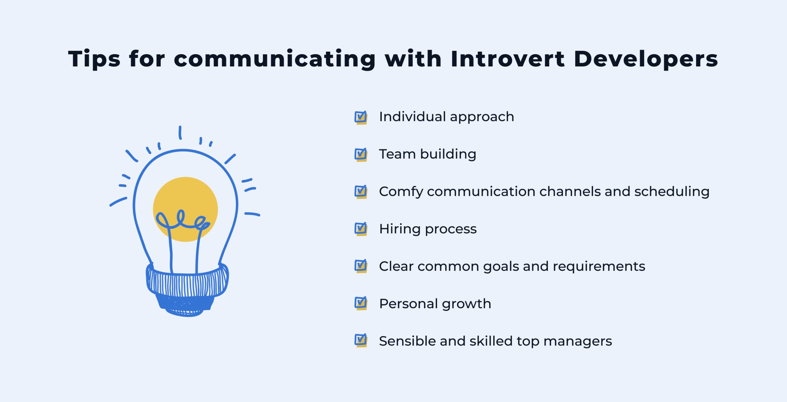 Tips for communitacting with introvert developers