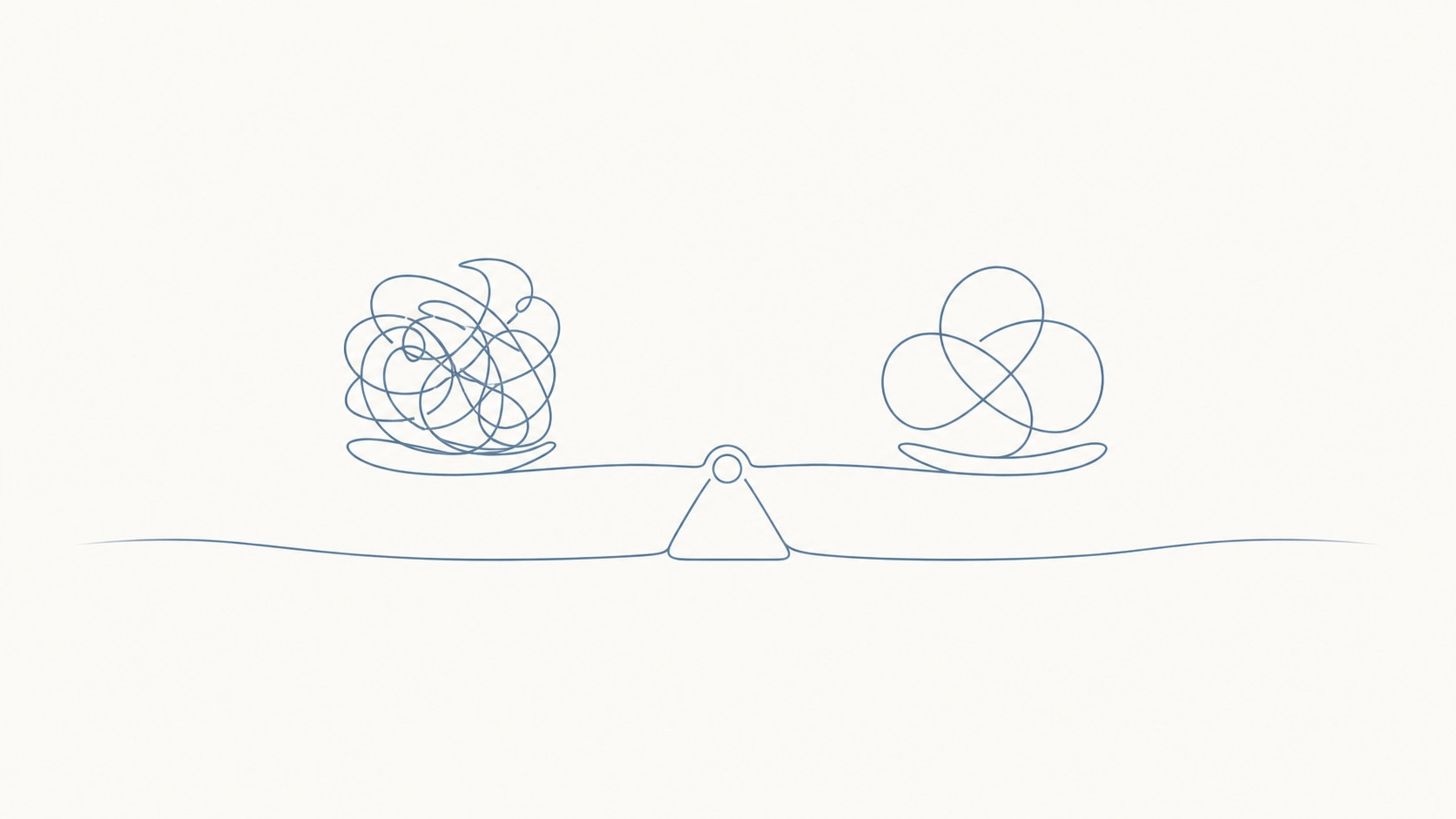 a clean, high-contrast dashboard visualization comparing technical debt versus AI integration complexity