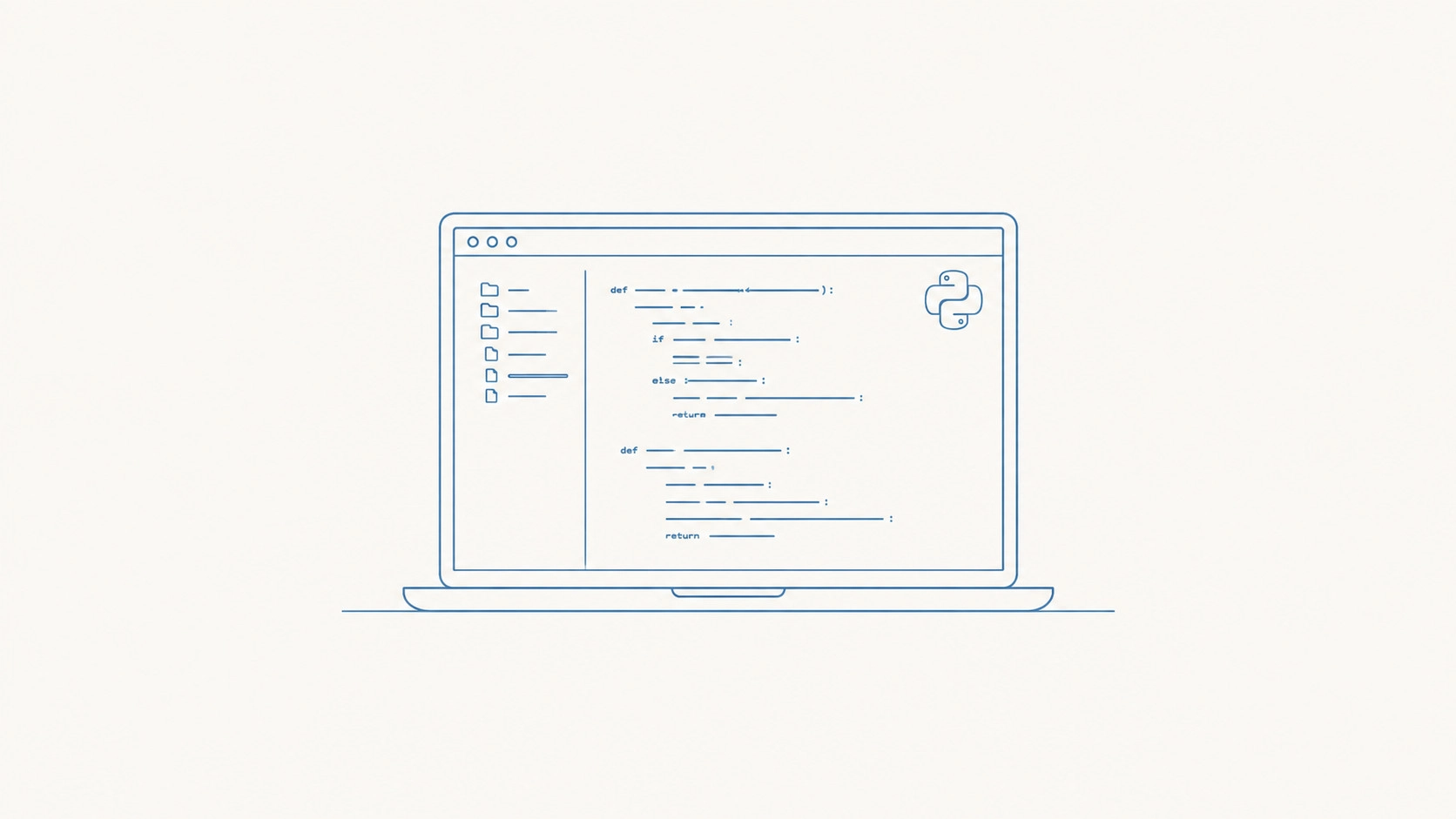 Code editor representing implementation of workflow and agent control logic