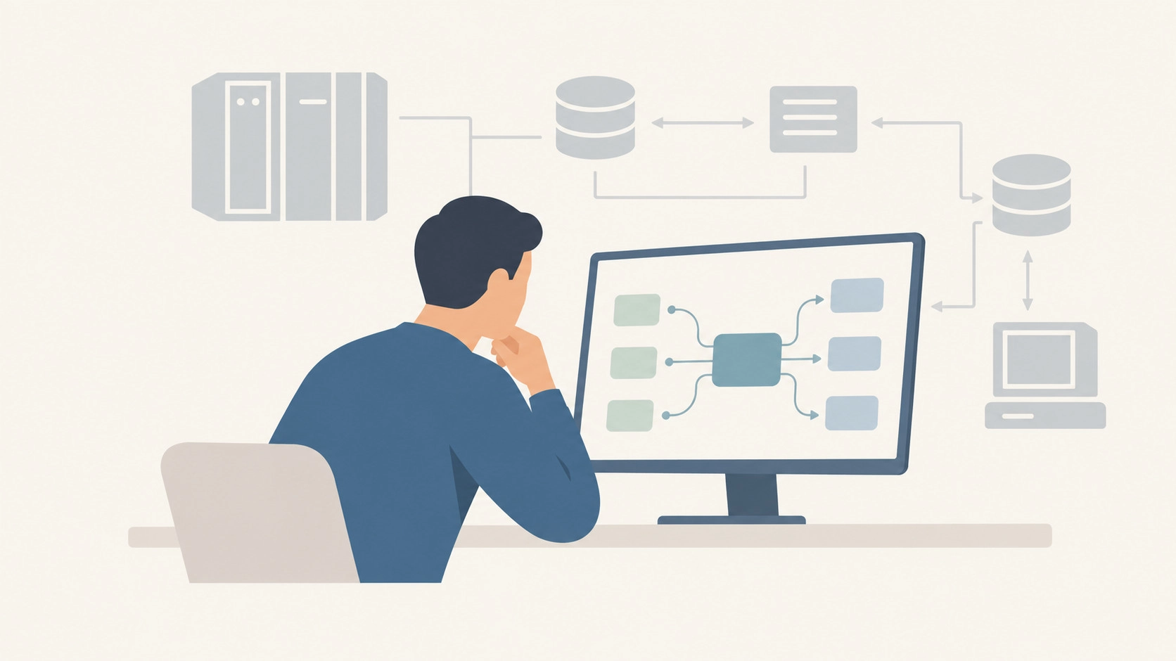 Engineer mapping integrations among applications, data stores and legacy systems